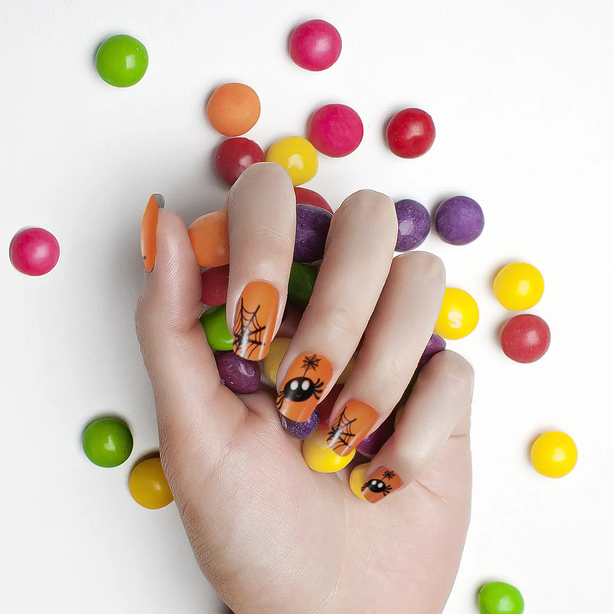 44 Pcs Fake Nails Halloween False Spiderweb Art Manicure Decoration Sticker Fingernails
44 Pcs Fake Nails Halloween False Spiderweb Art Manicure Decoration Sticker Fingernails