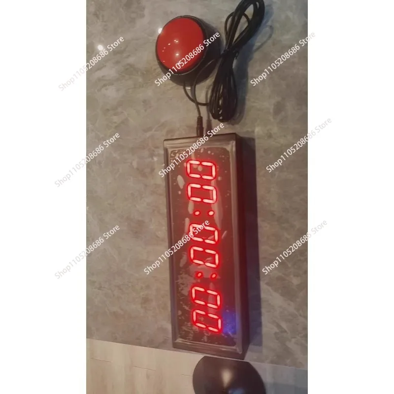 Electronic Clock Multi-Function Event LED Hand Pat Press Timer Rock Climbing Marathon Stopwatch Button,