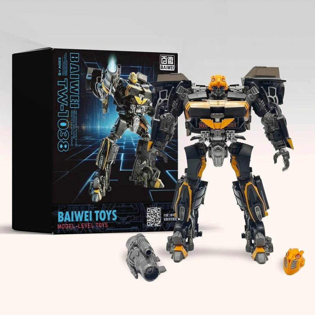 Transformation TW1038 Amuscle Car Robot Action Figure Collection Anime Movie Deformation Black Bee Bot Model Toys For Gift
Transformation TW1038 Amuscle Car Robot Action Figure Collection Anime Movie Deformation Black Bee Bot Model Toys For Gift