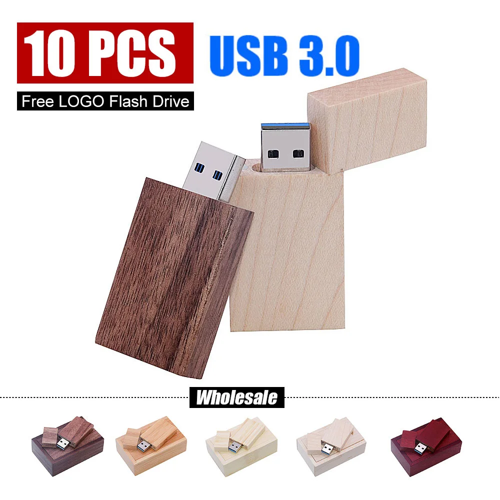 10PCS/LOT Wooden USB3.0 Flash Drive 128G Free Custom Logo with Box Pen Drive 64GB 16GB wedding Gift Memory Stick 32GB 8GB U disk
10PCS/LOT Wooden USB3.0 Flash Drive 128G Free Custom Logo with Box Pen Drive 64GB 16GB wedding Gift Memory Stick 32GB 8GB U disk
