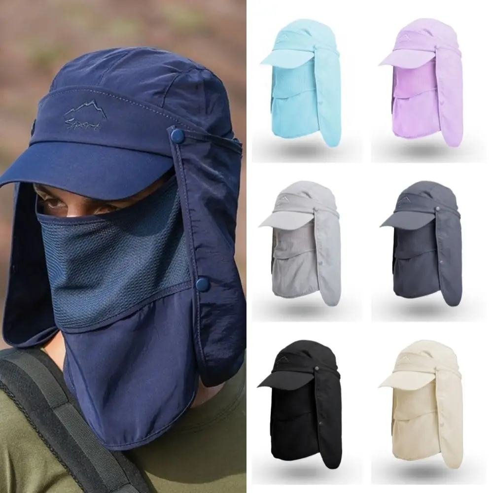 Quick Drying Summer Protective Baseball Hat Breathable Protect Face Fishing Sun Hat Neck Cover Ear Flap Removable
Quick Drying Summer Protective Baseball Hat Breathable Protect Face Fishing Sun Hat Neck Cover Ear Flap Removable