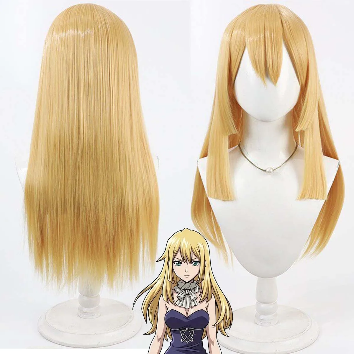 Women Halloween Carnival Cos Party Ruri Cosplay Long Blonde Heat Resistant Synthetic Hair Wig
Women Halloween Carnival Cos Party Ruri Cosplay Long Blonde Heat Resistant Synthetic Hair Wig