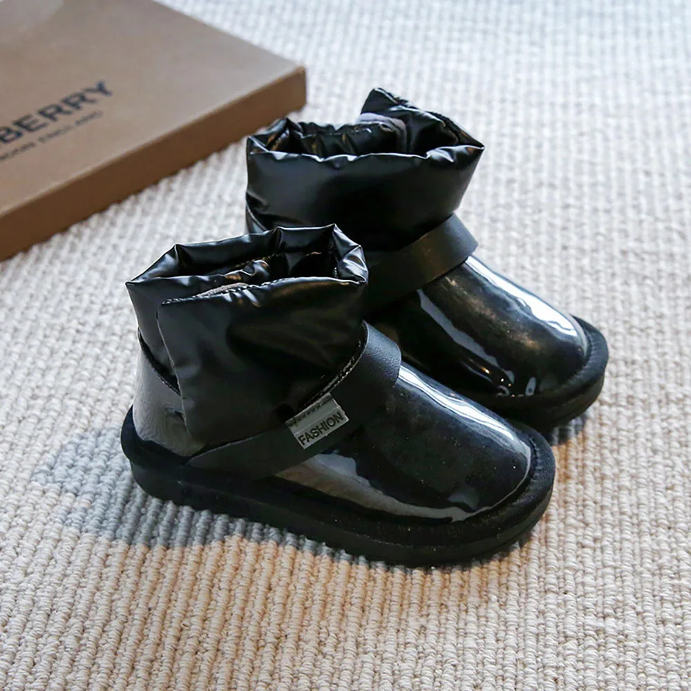 Winter Snow Boots For Children PU Leather Windproof Big Girl's Plush Boots Thick Warm Teenager Boy's Cotton Shoes Faux Fur Boots
Winter Snow Boots For Children PU Leather Windproof Big Girl's Plush Boots Thick Warm Teenager Boy's Cotton Shoes Faux Fur Boots