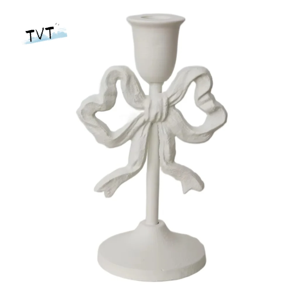 Wrought Iron French Bow Candlestick Single Head Romantic Bowknot Candle Holder Decorative Rust-proof Wedding Candle Stand
Wrought Iron French Bow Candlestick Single Head Romantic Bowknot Candle Holder Decorative Rust-proof Wedding Candle Stand