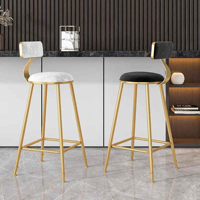 Leisure Soft Bar Chairs Nordic Luxury High Stool Light Simple Fashion Kitchen Bar Chair Backrest Tabourets De Bar Home Furniture
Leisure Soft Bar Chairs Nordic Luxury High Stool Light Simple Fashion Kitchen Bar Chair Backrest Tabourets De Bar Home Furniture