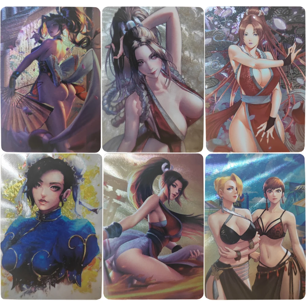 Anime Girls Flash Card Single Card Mai Shiranui Chun-Li Dragon Ball Android 18 Kawaii Anime Game Collection Cards Gift Toys
Anime Girls Flash Card Single Card Mai Shiranui Chun-Li Dragon Ball Android 18 Kawaii Anime Game Collection Cards Gift Toys