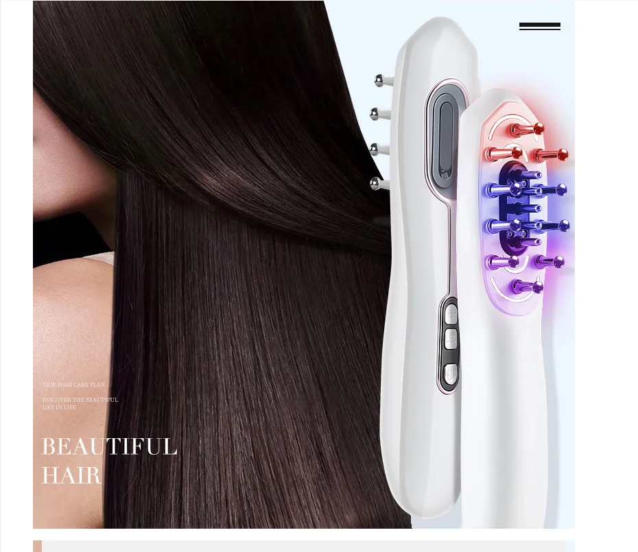 Scalp medicatorbeam hair comb microcurrent radiofrequency red light hair care instrument
Scalp medicatorbeam hair comb microcurrent radiofrequency red light hair care instrument