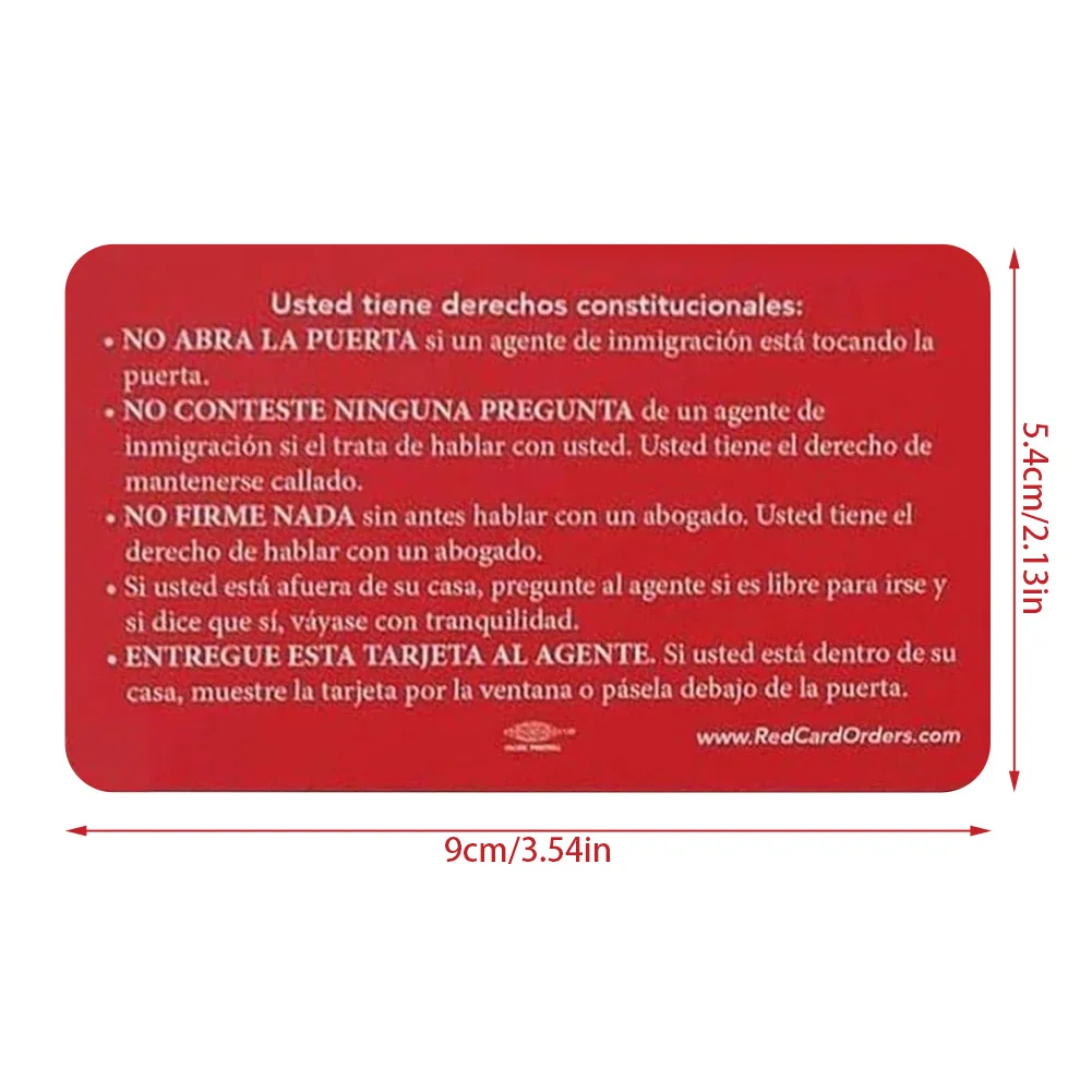 5pcs Know Your Rights Cards Guide Card About Immigration Resources/Red Cards/What to Know About ICE Enforcement
5pcs Know Your Rights Cards Guide Card About Immigration Resources/Red Cards/What to Know About ICE Enforcement