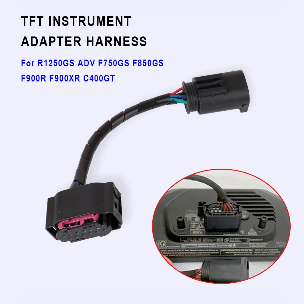 For BMW R1250GS ADV F750GS F850GS F900R F900XR C400GT Retrofit TFT LCD Instrument Adapter Wire Harness Motorcycle Accessories
For BMW R1250GS ADV F750GS F850GS F900R F900XR C400GT Retrofit TFT LCD Instrument Adapter Wire Harness Motorcycle Accessories