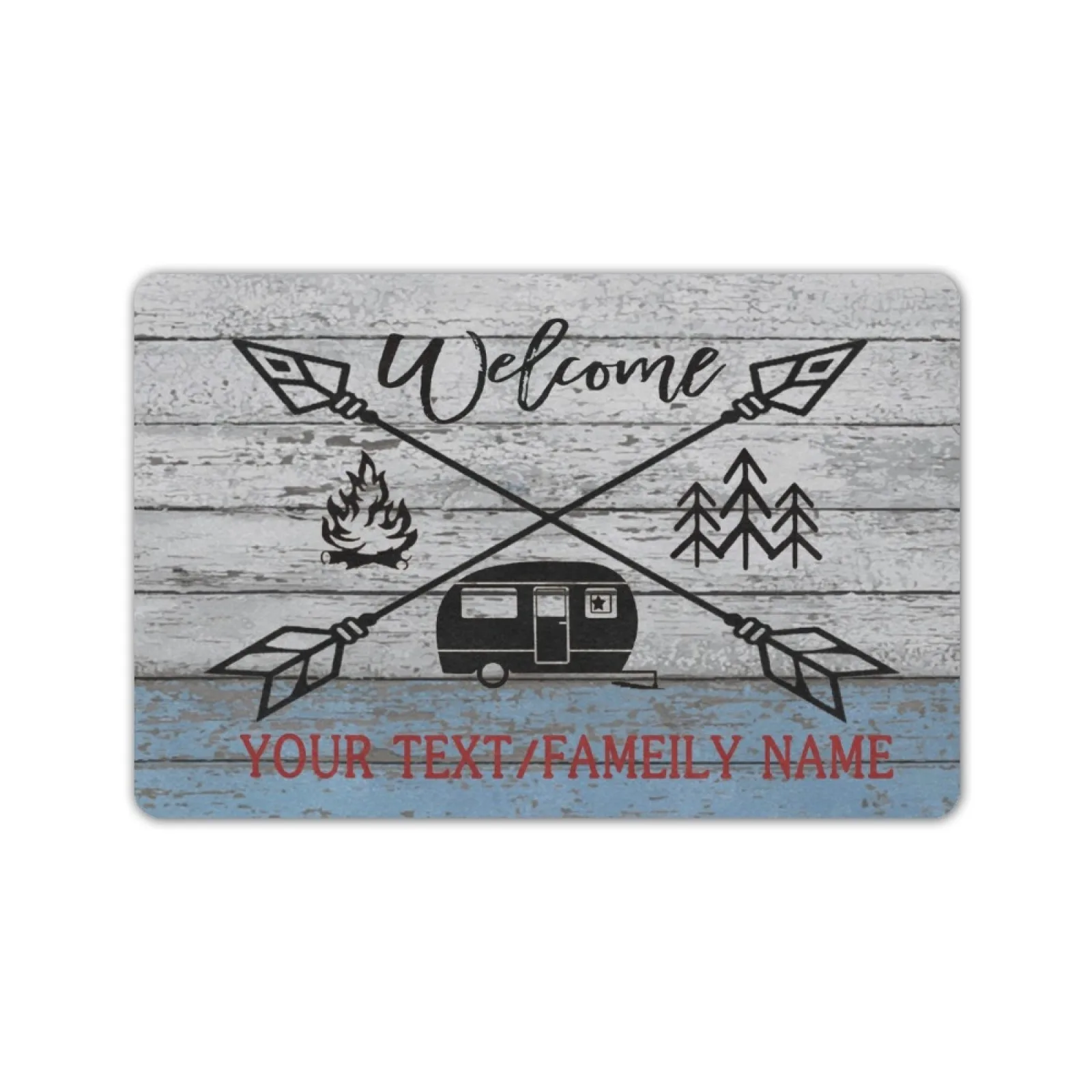 Personalized Family Name Welcome Camper RV Doormat Outdoor Camping Rug Caravan Motorhomes Floor Home Decor Door Mat Rubber
Personalized Family Name Welcome Camper RV Doormat Outdoor Camping Rug Caravan Motorhomes Floor Home Decor Door Mat Rubber