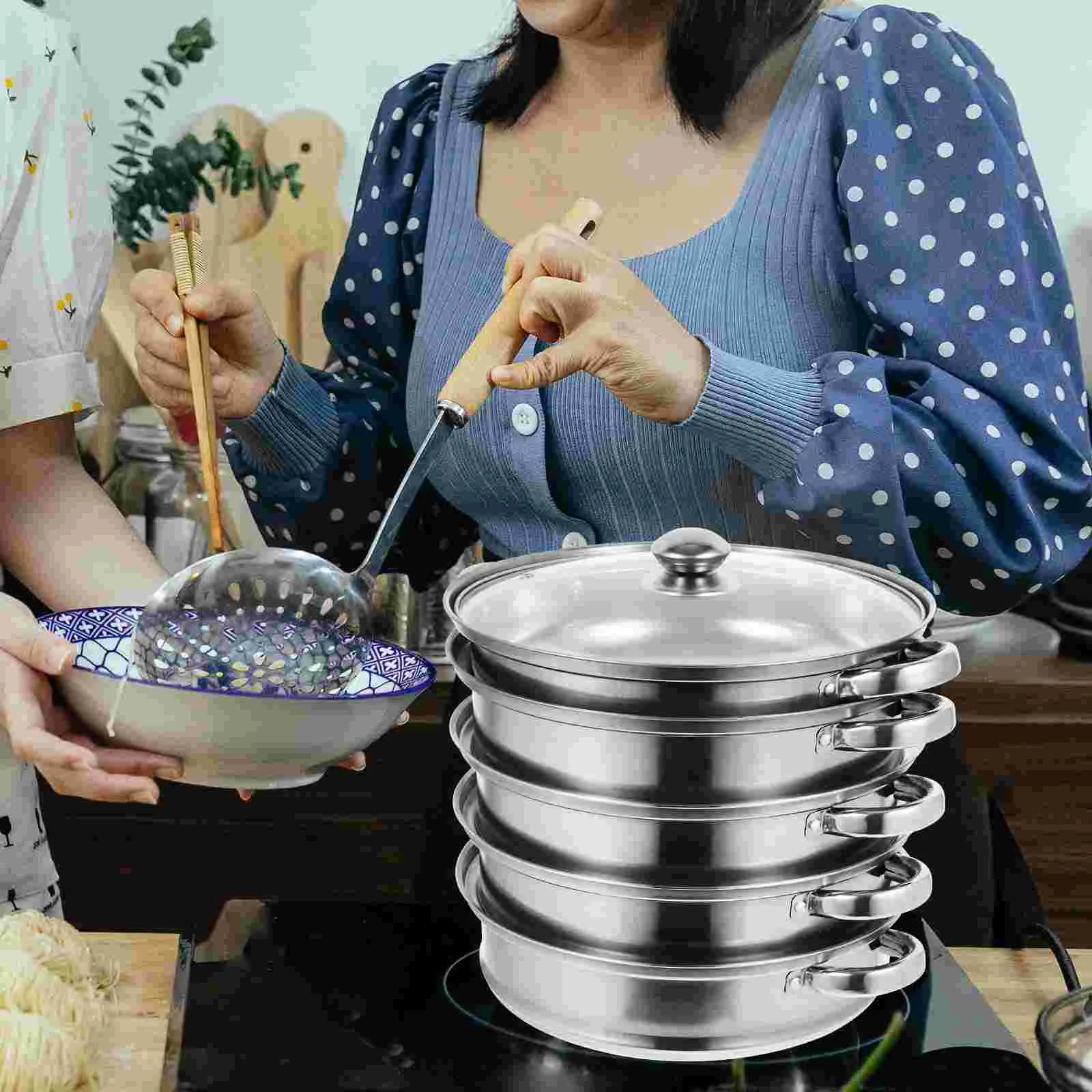 Dumpling Maker Stainless Steel Steam Hot Pot Soup Practical Pots Kitchen Accessories Steamer
Dumpling Maker Stainless Steel Steam Hot Pot Soup Practical Pots Kitchen Accessories Steamer