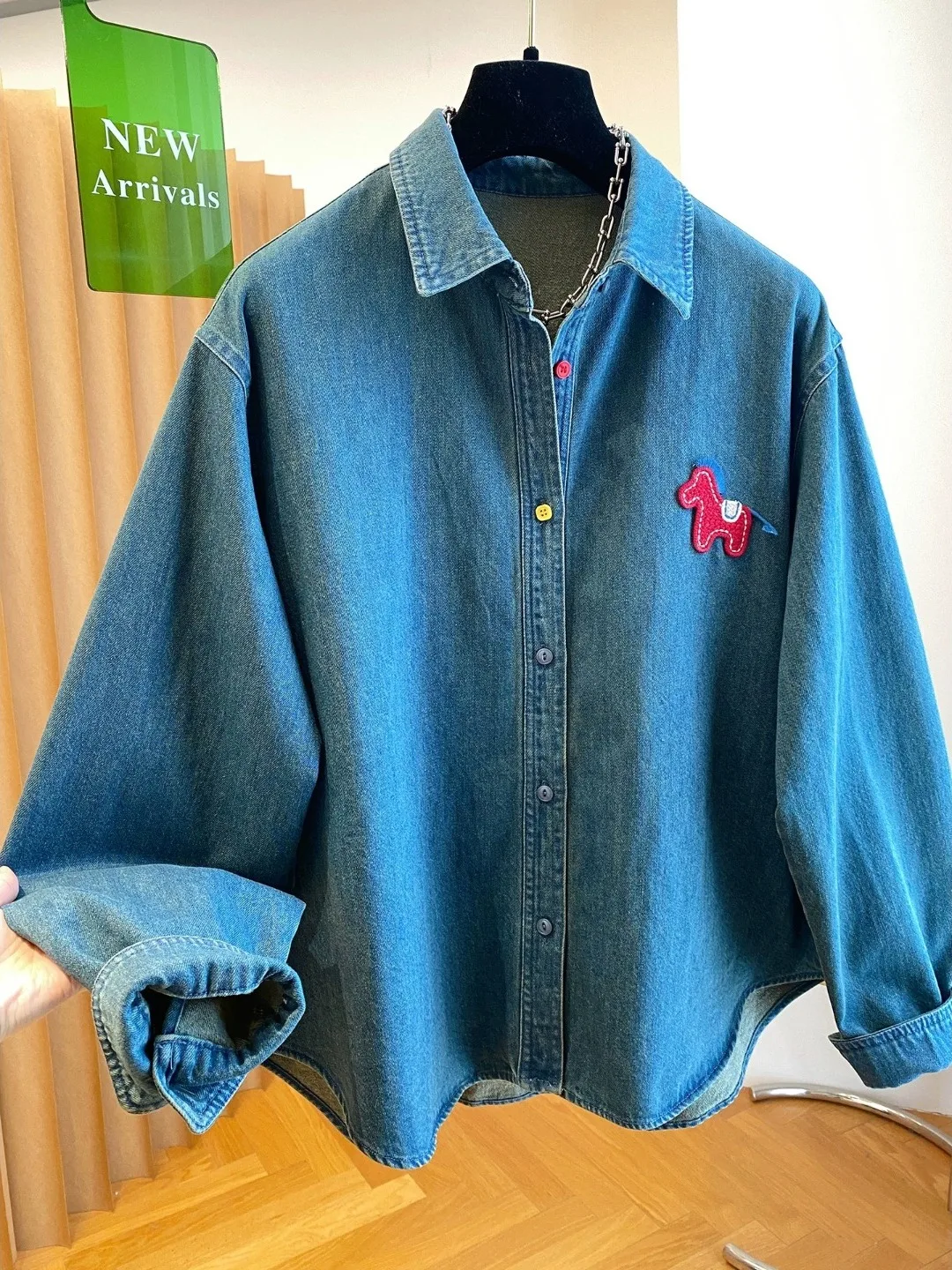 Casual Sle Women's Denim irt Spring 2026 Early Season Base Layer Top Long Sve Loose Fit Leather Material
Casual Sle Women's Denim irt Spring 2026 Early Season Base Layer Top Long Sve Loose Fit Leather Material