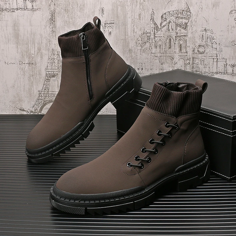 men fashion platform boots black brown shoes cowboy genuine leather boot party nightclub dress designer chelsea ankle botas mans
men fashion platform boots black brown shoes cowboy genuine leather boot party nightclub dress designer chelsea ankle botas mans