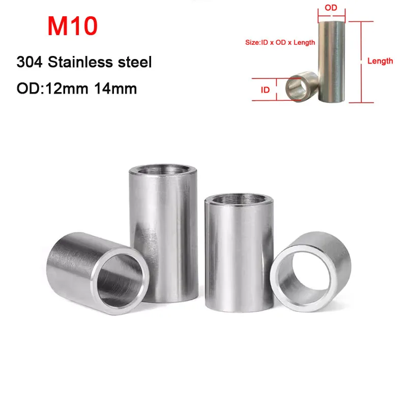 1-10pcs 304 Stainless Steel Bushing Washer M10 OD 12mm 14mm Durable Unthreaded Round Gasket Hollow Standoff Spacer Sleeve
1-10pcs 304 Stainless Steel Bushing Washer M10 OD 12mm 14mm Durable Unthreaded Round Gasket Hollow Standoff Spacer Sleeve