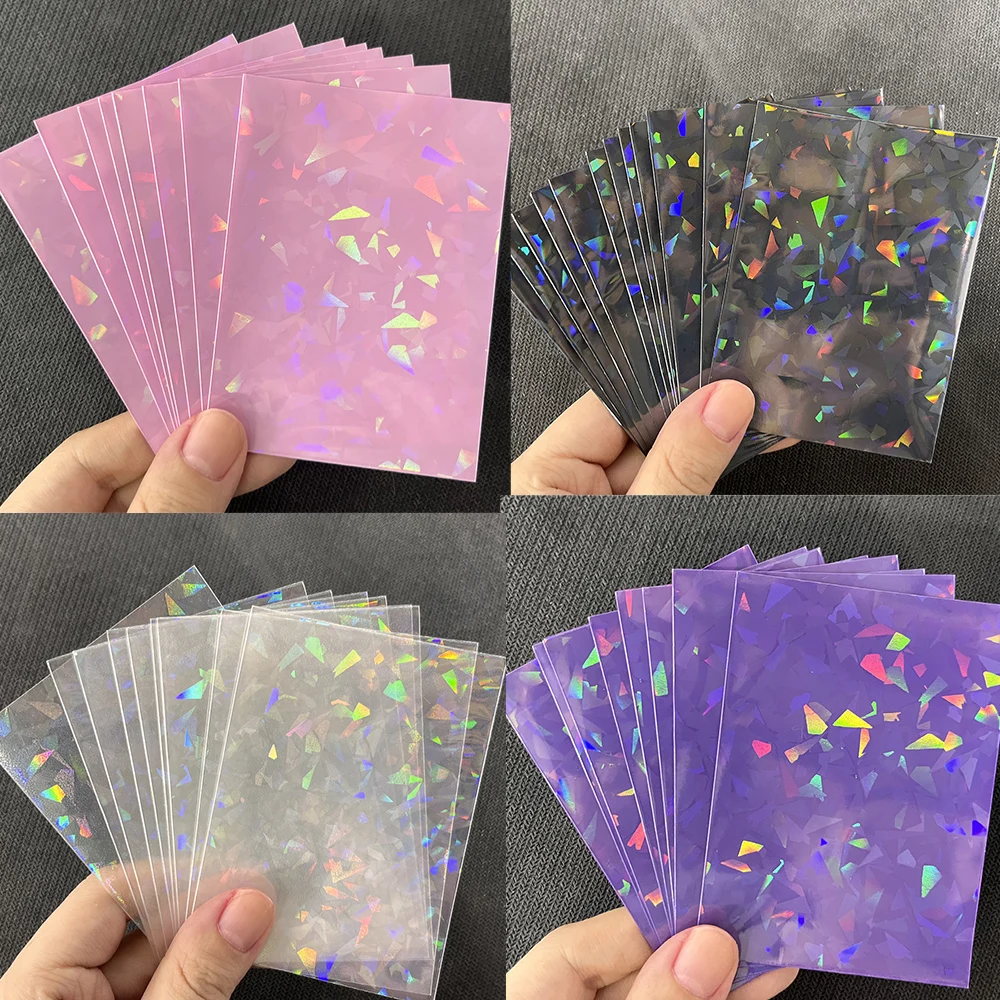 60PCS Colorful Holographic Card Sleeves, 66x91mm, Broken Gemstone Design, Photo Protector Covers for Collectible Cards / PTCG
60PCS Colorful Holographic Card Sleeves, 66x91mm, Broken Gemstone Design, Photo Protector Covers for Collectible Cards / PTCG