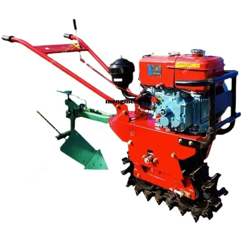 Crawler type micro tiller agricultural multifunctional water and dry dual-purpose ditching and soil turning plowing machine
Crawler type micro tiller agricultural multifunctional water and dry dual-purpose ditching and soil turning plowing machine