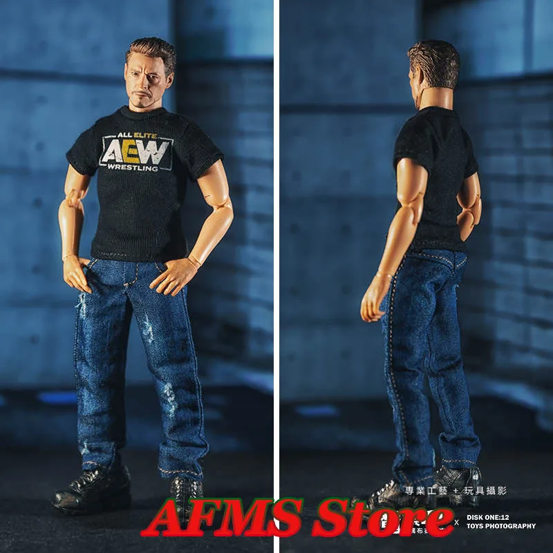 1/12 Male Soldier Clothes Black Print T Shirt Classic Blue Jeans Trend Dolls Tony Short Sleeve Pants Set Fit 6Inch Action Figure
1/12 Male Soldier Clothes Black Print T Shirt Classic Blue Jeans Trend Dolls Tony Short Sleeve Pants Set Fit 6Inch Action Figure