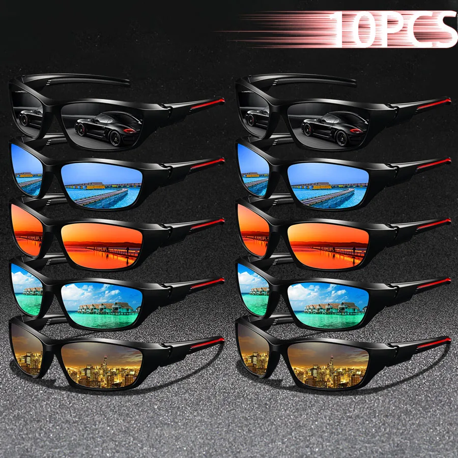 10 Pcs Fashion Vintage Sports Sunglasses Unisex Running Mountaineering Sport Luxury Brand Designer Sunglasses UV400 Eyewear
10 Pcs Fashion Vintage Sports Sunglasses Unisex Running Mountaineering Sport Luxury Brand Designer Sunglasses UV400 Eyewear