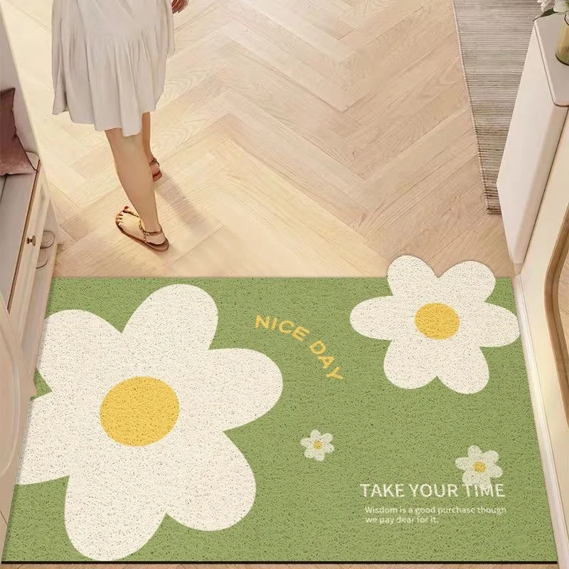 Floral Pattern Door Mat Carpet PVC Silk Loop Anti-slip Cuttable Home Doormat Living Room Bedroom Porch Entrance Carpet Rugs
Floral Pattern Door Mat Carpet PVC Silk Loop Anti-slip Cuttable Home Doormat Living Room Bedroom Porch Entrance Carpet Rugs