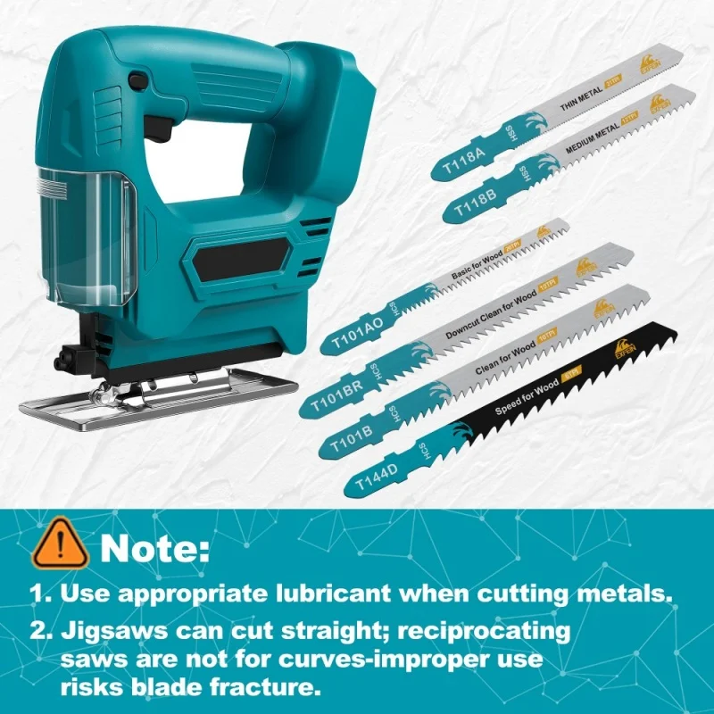 EXFEIN Jigsaw Blades Set 30pcs HSS Assorted T-Shank Replacement Jig Saw Blades for Cutting Wood Plastic and Metal Saw Disc
EXFEIN Jigsaw Blades Set 30pcs HSS Assorted T-Shank Replacement Jig Saw Blades for Cutting Wood Plastic and Metal Saw Disc