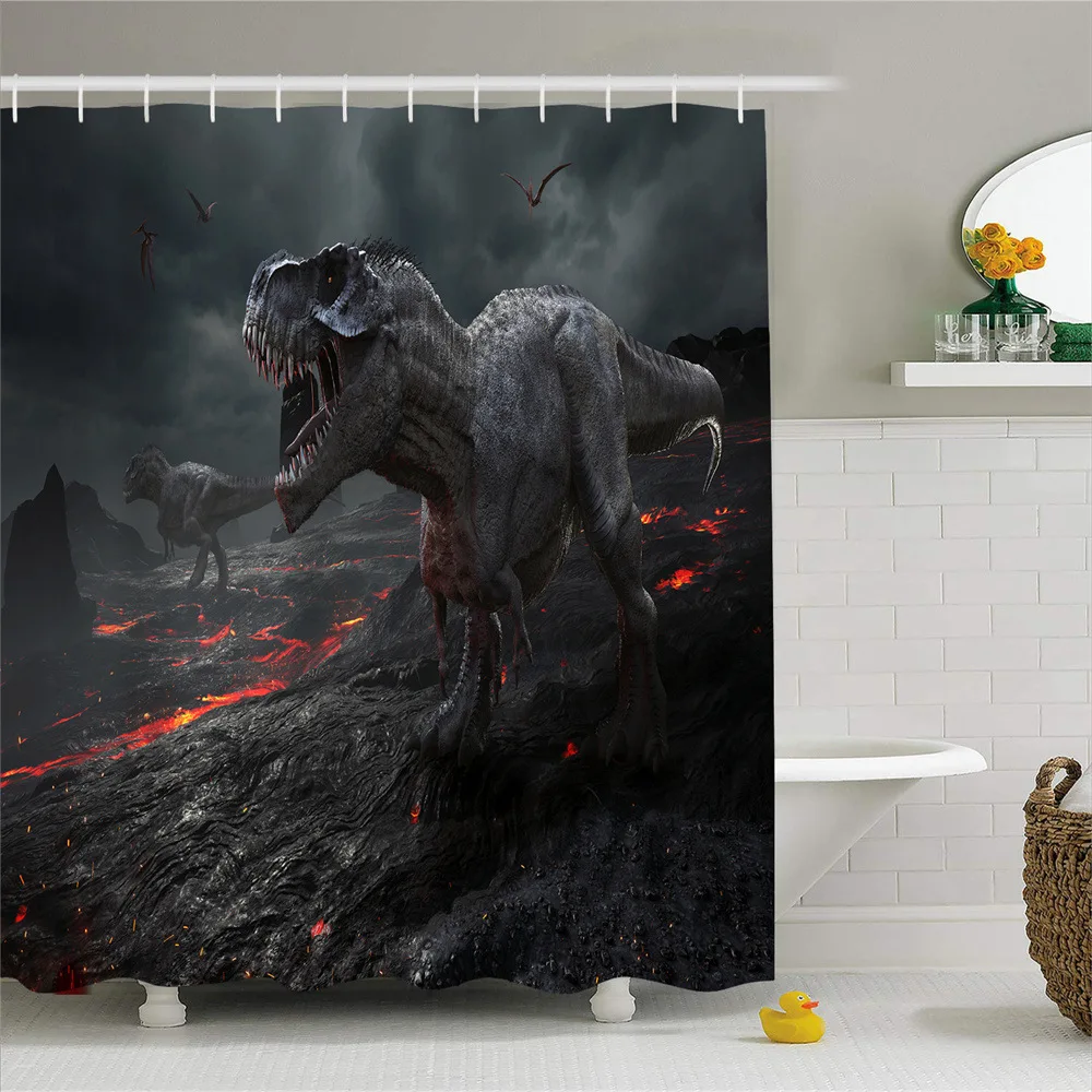Dinosaur Shower Curtain Tyrannosaurus Animal Style Print Pattern Bath Curtains Waterproof Fabric Bathroom with Hooks Decor Decor
Dinosaur Shower Curtain Tyrannosaurus Animal Style Print Pattern Bath Curtains Waterproof Fabric Bathroom with Hooks Decor Decor