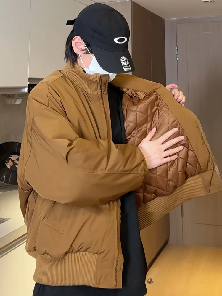 Men's ort Flight Jaet Cotton Padded Stand Collar Baseball Coat Winter Warm Thiened Polyester Fiber Casual Youth Faion
Men's ort Flight Jaet Cotton Padded Stand Collar Baseball Coat Winter Warm Thiened Polyester Fiber Casual Youth Faion