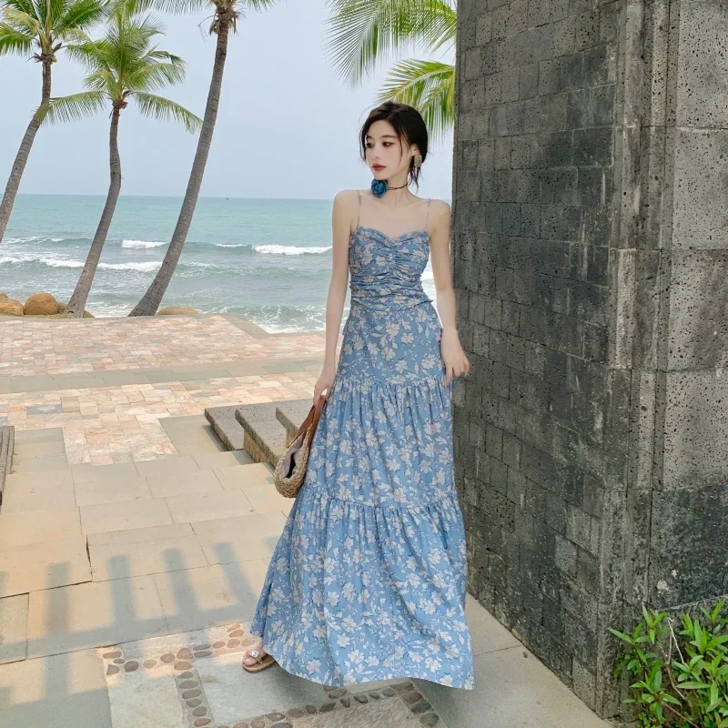 2025 Long Print Dress for Women Strap Sleeveless Sweet Elastick Holiday Beach Casual Dresses Female Clothing New Summer
2025 Long Print Dress for Women Strap Sleeveless Sweet Elastick Holiday Beach Casual Dresses Female Clothing New Summer