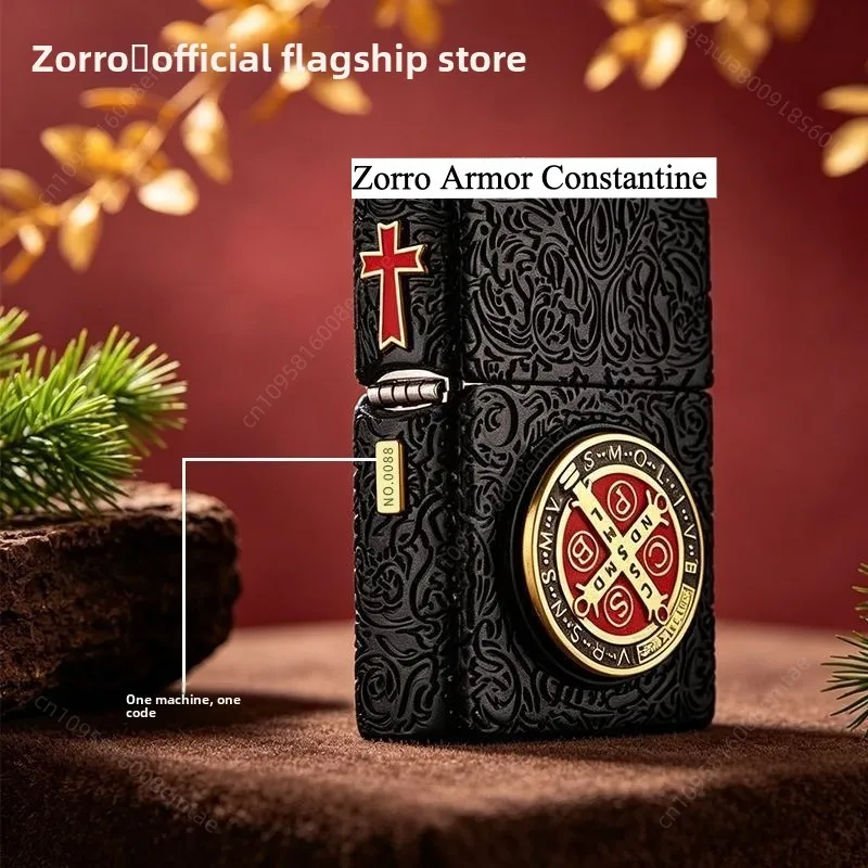 Zorro new limited edition Constantine fuel lighter, high-end windproof grinding wheel lighter, cigarette accessories, men's gift
Zorro new limited edition Constantine fuel lighter, high-end windproof grinding wheel lighter, cigarette accessories, men's gift