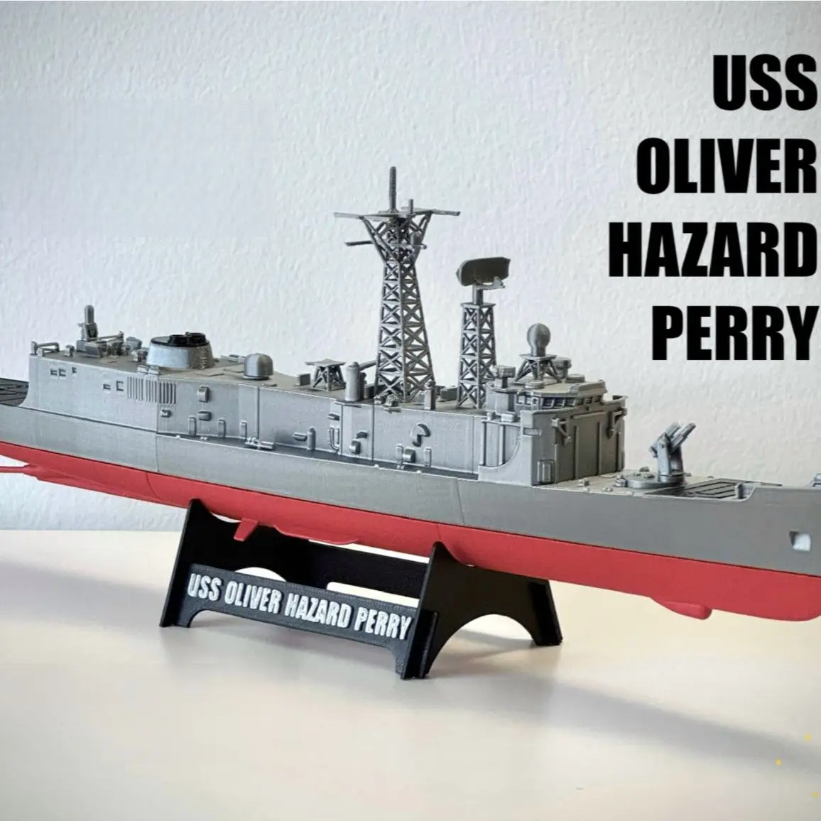 3D printed US Navy Perry-class missile frigate model static ornament realistic ship toy
3D printed US Navy Perry-class missile frigate model static ornament realistic ship toy