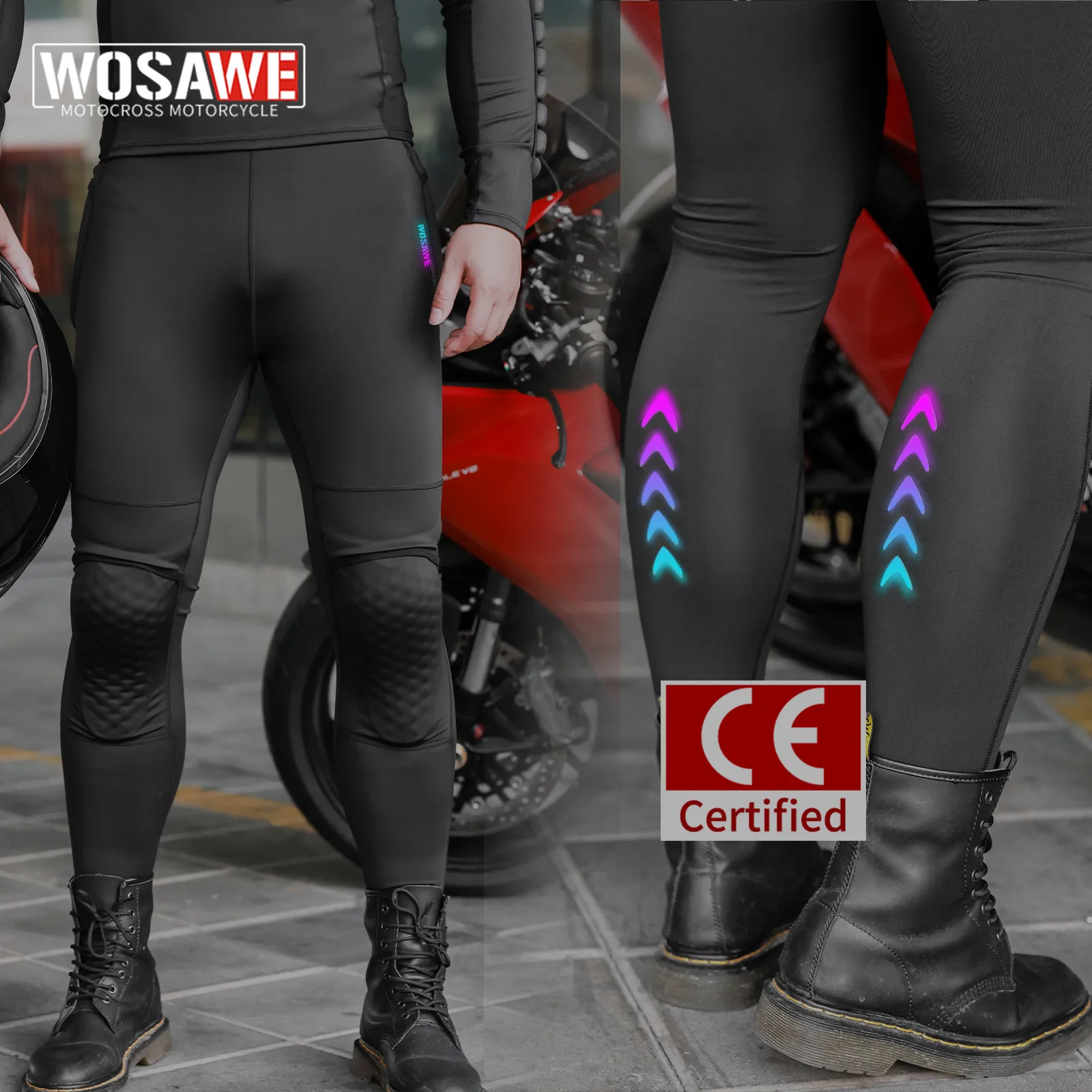 WOSAWE Motorcycle Cycling Pants Locomotive Racing Pants Off-road Motorcycle Hip Protection Anti-drop Pants With CE Kneepads
WOSAWE Motorcycle Cycling Pants Locomotive Racing Pants Off-road Motorcycle Hip Protection Anti-drop Pants With CE Kneepads