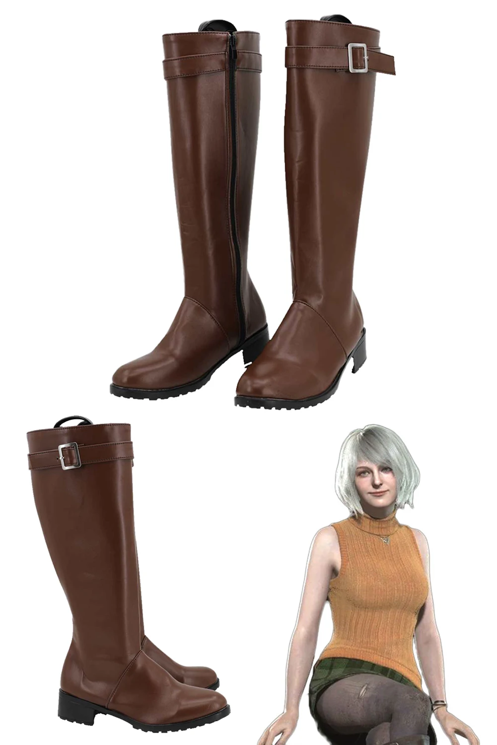 Fantasy Ashley Cosplay Fantasia Shoes Boots Biohazard Game Hazard Bio Costume Accessories Women Halloween Carnival Footwear
Fantasy Ashley Cosplay Fantasia Shoes Boots Biohazard Game Hazard Bio Costume Accessories Women Halloween Carnival Footwear