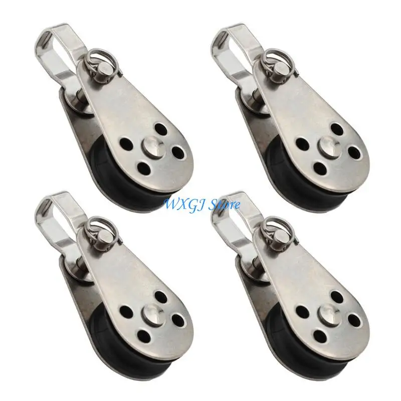 37JE 25mm Single Pulley Block,304 Stainless Steel Lifting Cranes Pulley, Wire Rope Hangings Pulley Wheel Lifting Rope Pulley
37JE 25mm Single Pulley Block,304 Stainless Steel Lifting Cranes Pulley, Wire Rope Hangings Pulley Wheel Lifting Rope Pulley