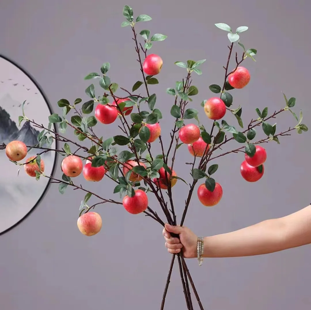 Simulation fruit apple mini large single branch apple tree green plant living room bonsai decoration ornaments
Simulation fruit apple mini large single branch apple tree green plant living room bonsai decoration ornaments