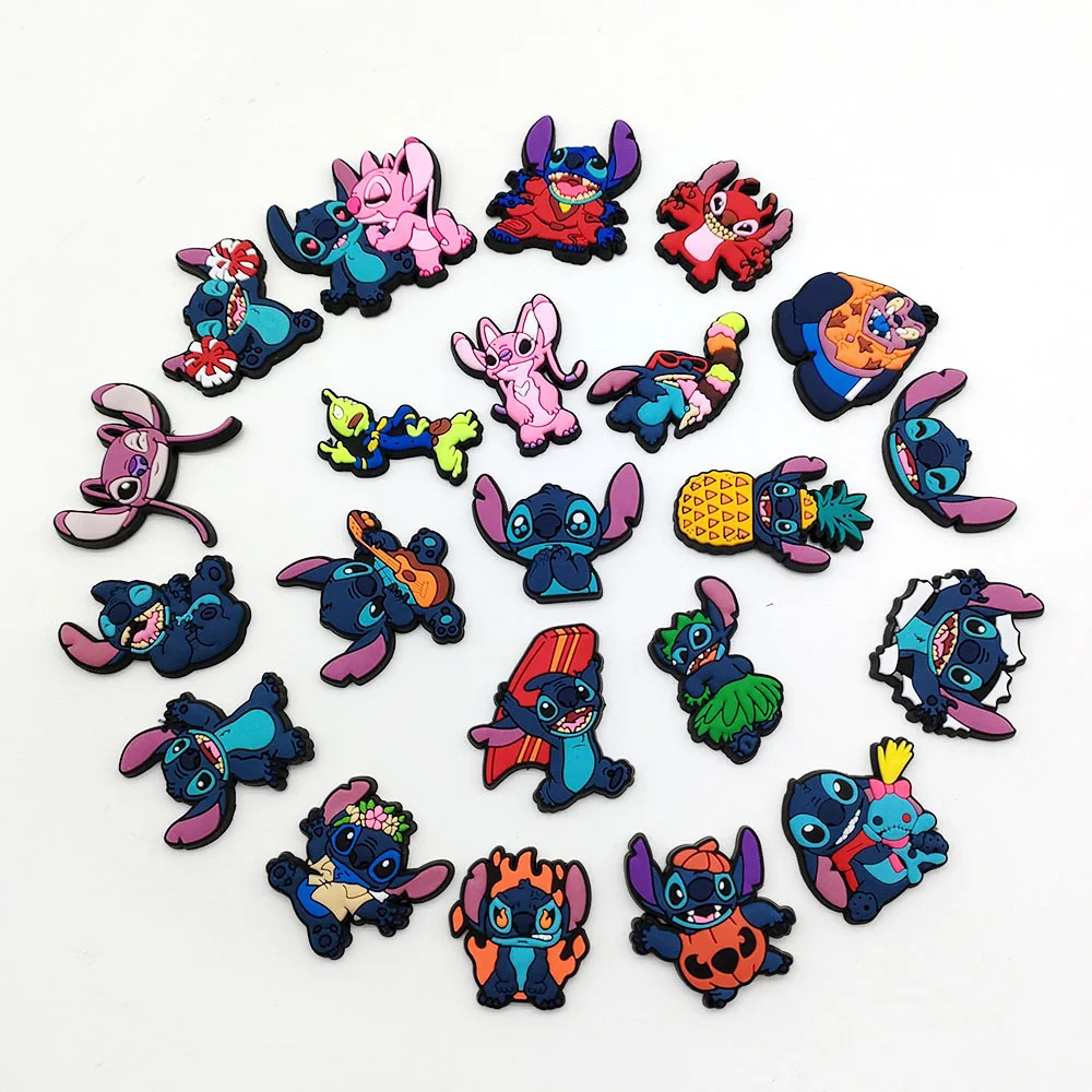 Cartoon Anime Stitch Disney Serie Clogs DIY Shoe Flower Decorative Buckles Detachable Soft Rubber Shoe charms clip accessories
Cartoon Anime Stitch Disney Serie Clogs DIY Shoe Flower Decorative Buckles Detachable Soft Rubber Shoe charms clip accessories