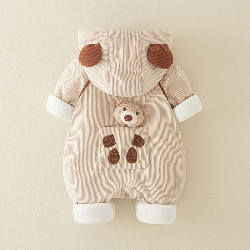 AYNIGIELL 2024 Winter Newborn Thickening Jumpsuit Built-in Wool Hooded Down Romper Baby Boys and Girls Wearing Clothes Outside
AYNIGIELL 2024 Winter Newborn Thickening Jumpsuit Built-in Wool Hooded Down Romper Baby Boys and Girls Wearing Clothes Outside
