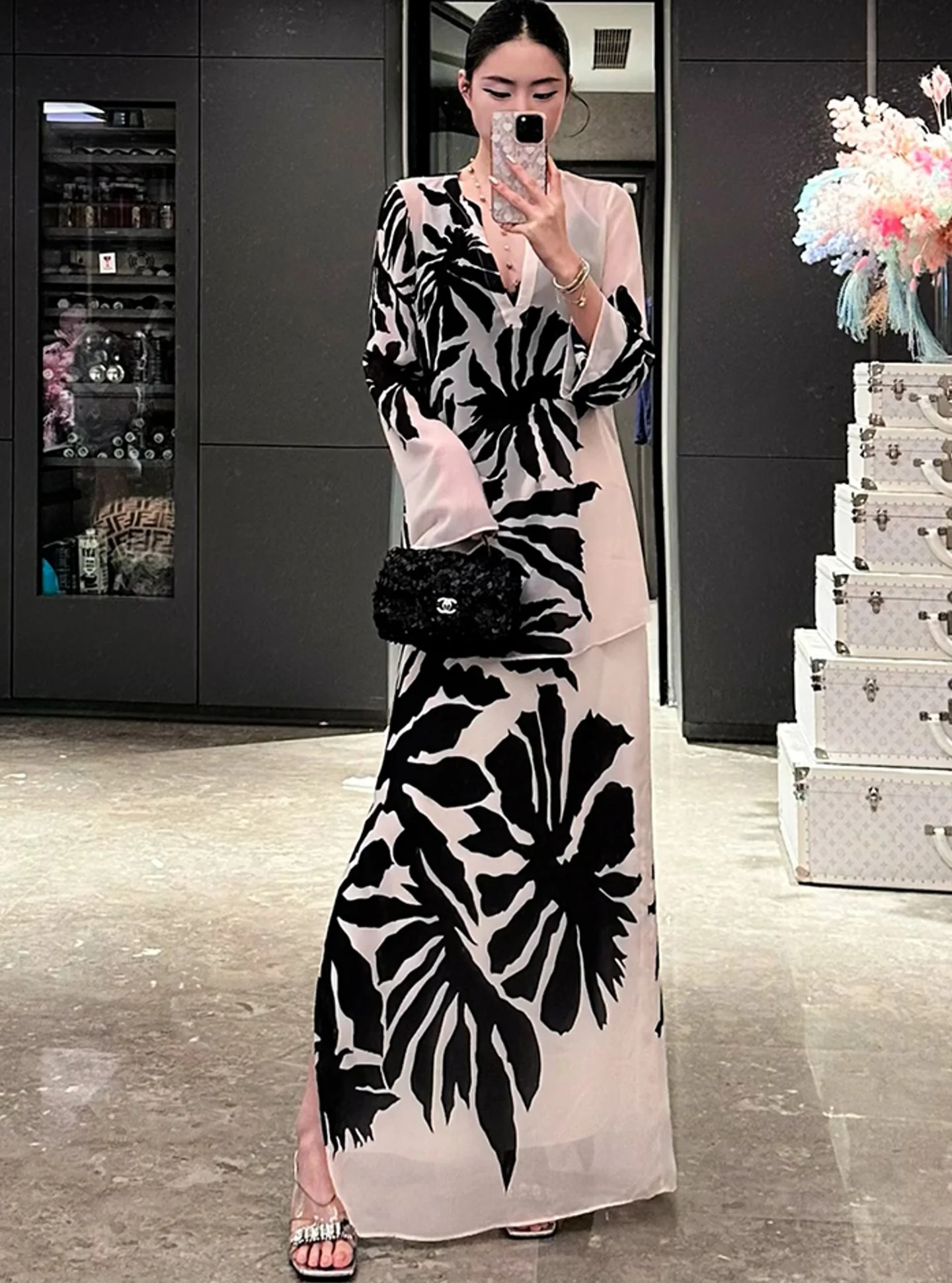 Ele Lady Godd Sle Two-Piece Set High-End Unique Print Top f-Skirt Women's Autumn Faion Ensemble
Ele Lady Godd Sle Two-Piece Set High-End Unique Print Top f-Skirt Women's Autumn Faion Ensemble