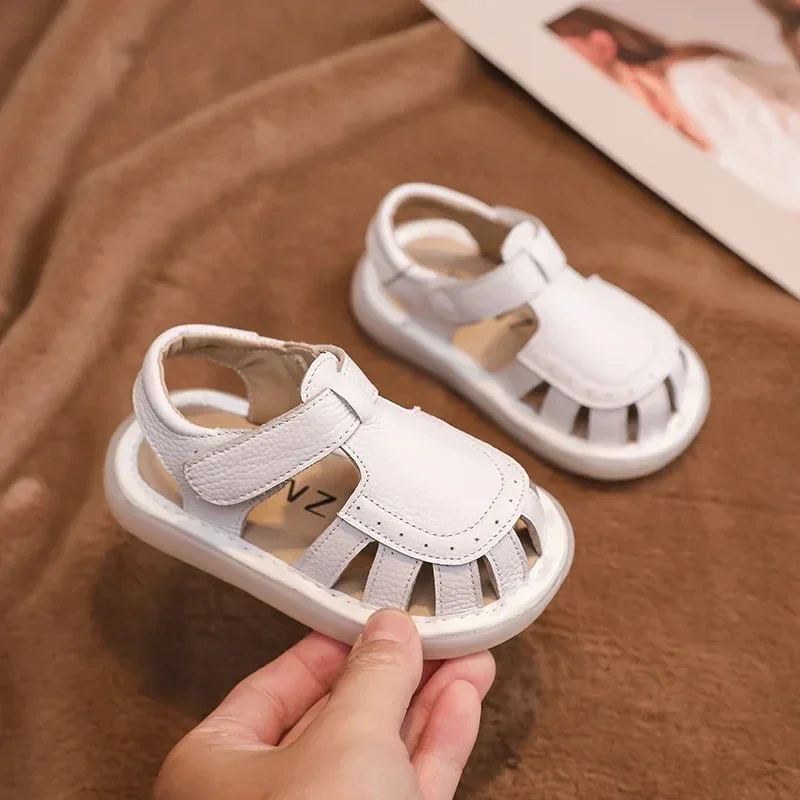 Baby Girls Boys Genuine Leather Sandals Cartoon Children Summer Beach Shoes Toddler Kids Soft Sole Anti Slip Infant Casual Shoes
Baby Girls Boys Genuine Leather Sandals Cartoon Children Summer Beach Shoes Toddler Kids Soft Sole Anti Slip Infant Casual Shoes