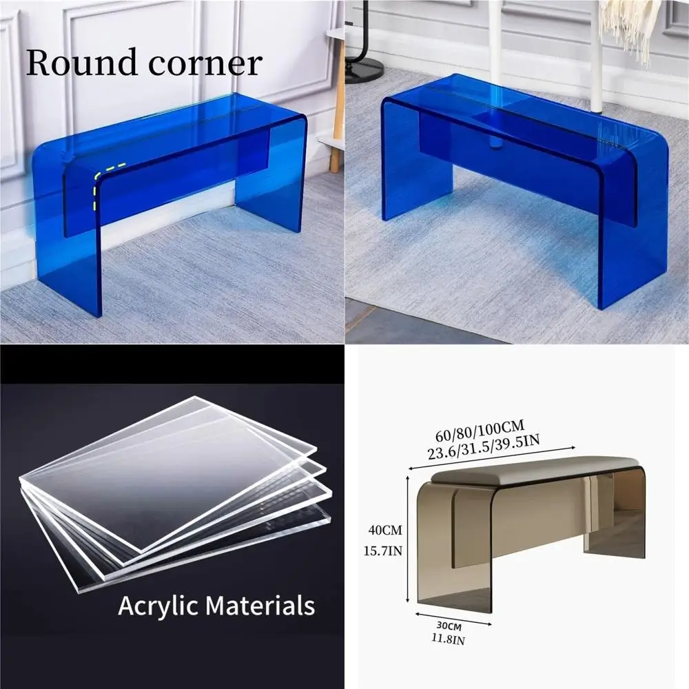 Acrylic Tile Shoe Bench, 31.5 Blue, Ideal for Entryway, Bedroom, Living Room, or Store
Acrylic Tile Shoe Bench, 31.5 Blue, Ideal for Entryway, Bedroom, Living Room, or Store