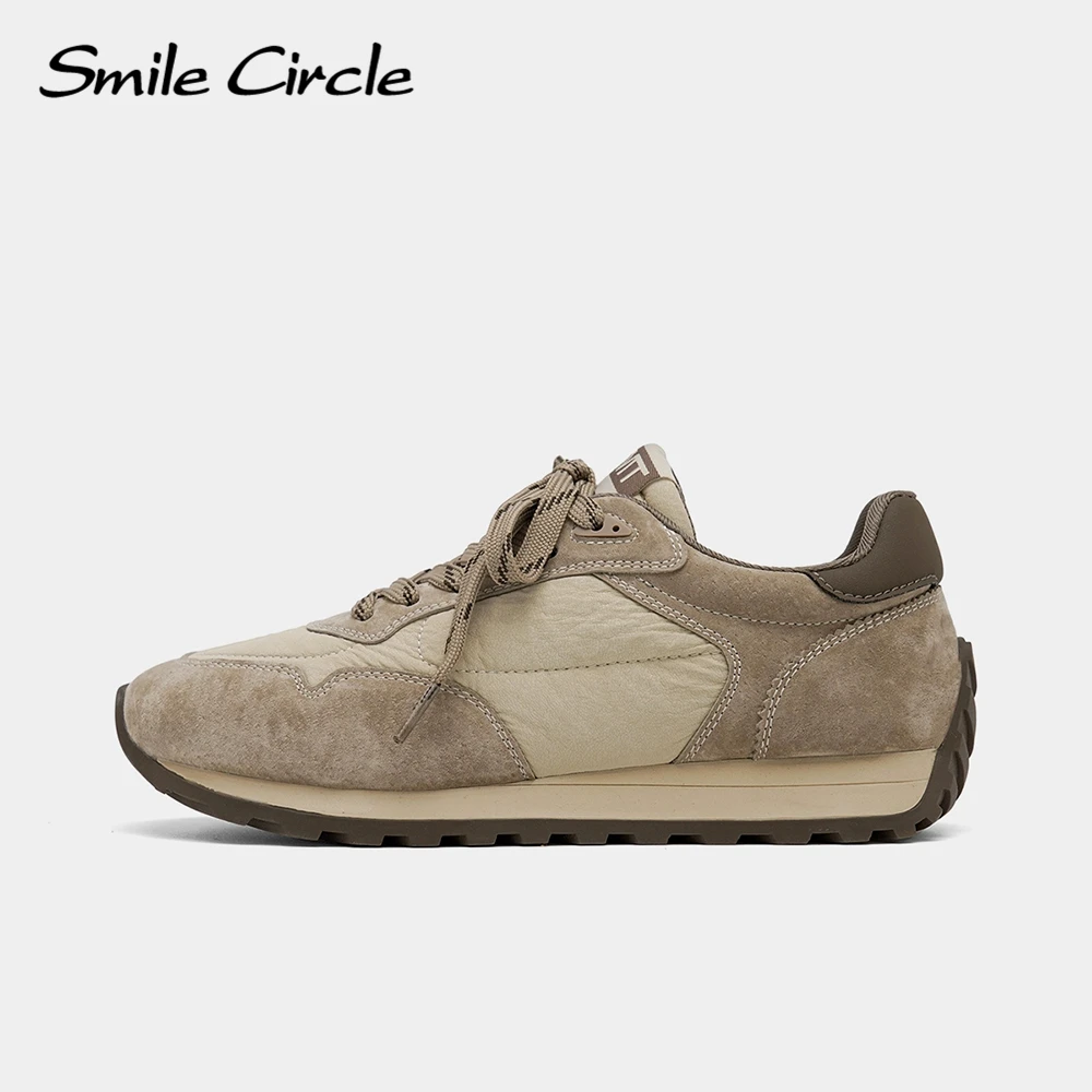 Кроссовки Smile Circle, женские замшевые кроссовки из натуральной кожи, базовая и универсальная обувь, модные повседневные кроссовки
Кроссовки Smile Circle, женские замшевые кроссовки из натуральной кожи, базовая и универсальная обувь, модные повседневные кроссовки