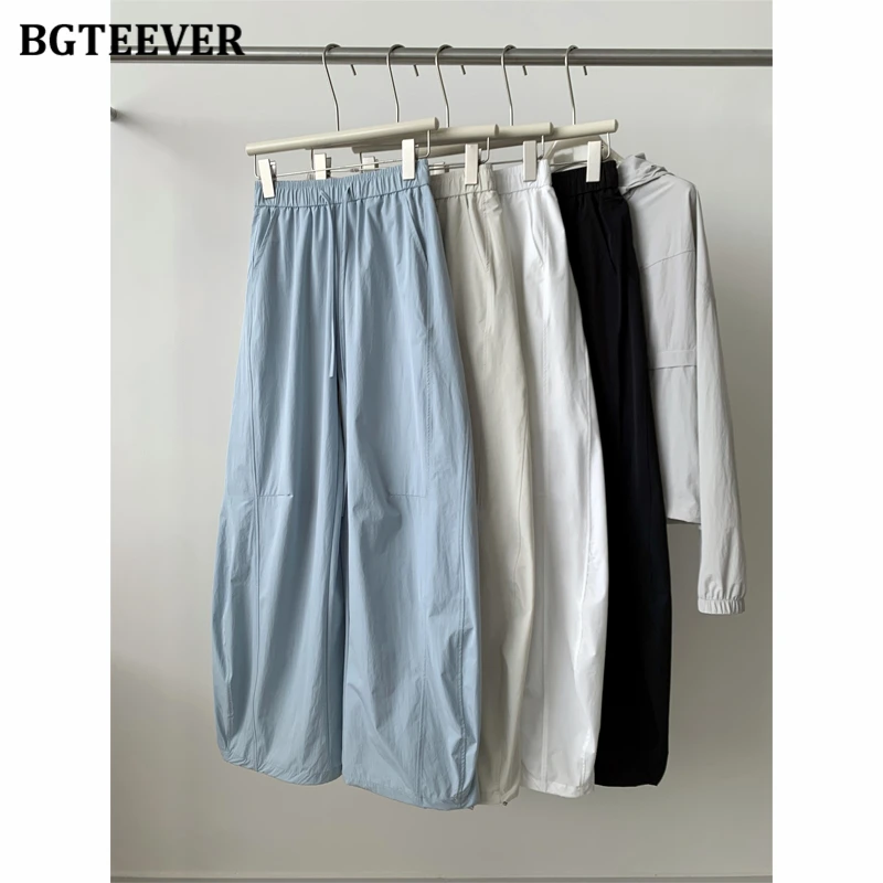 BGTEEVER Lightweight Cargo-style Patchwork Curved Trousers for Women, High-waisted Wide Leg Casual Pants Summer
BGTEEVER Lightweight Cargo-style Patchwork Curved Trousers for Women, High-waisted Wide Leg Casual Pants Summer