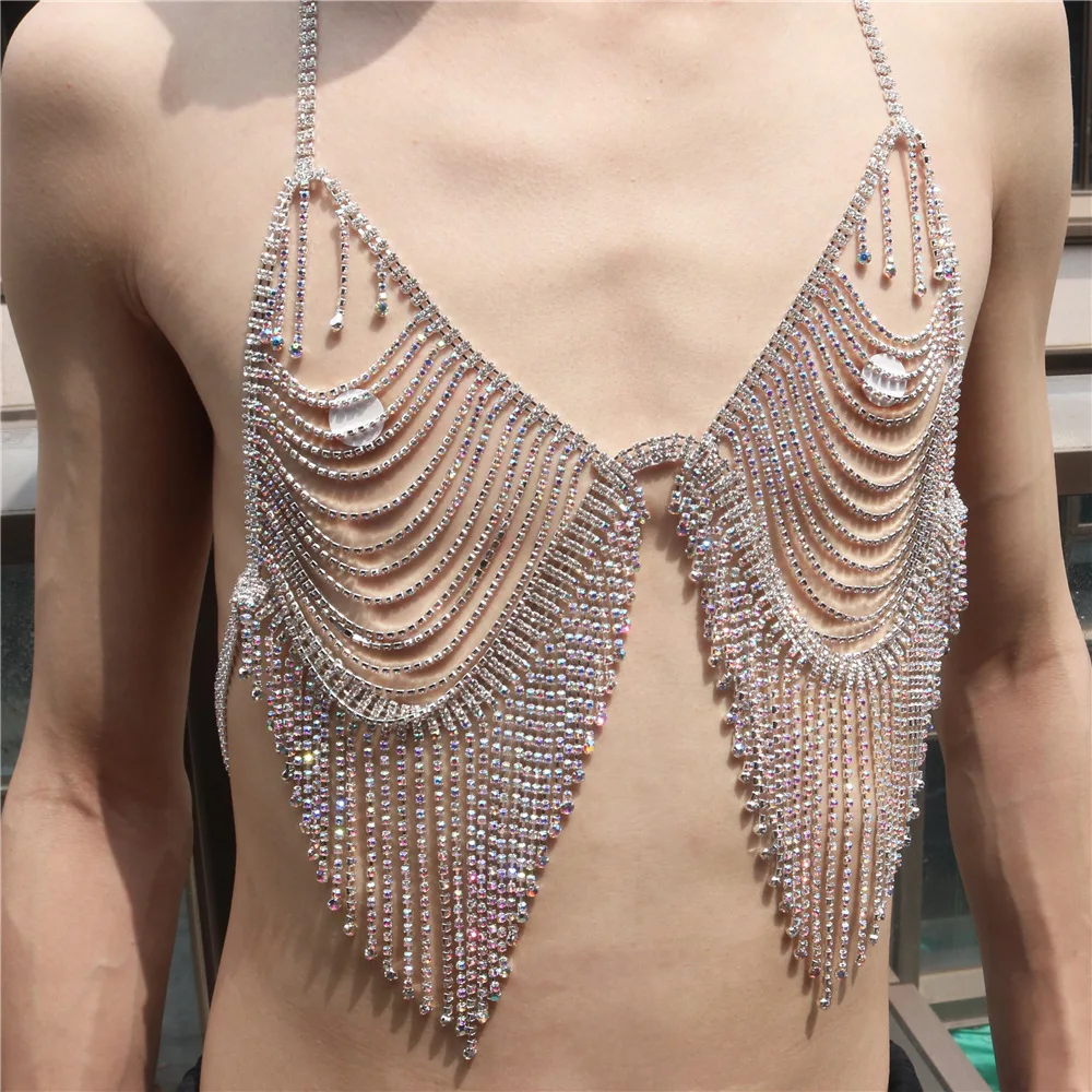Diamond Body Chain Set Sexy Shiny Tassel Nightclub Costume Performance Trendy Underwear Show Body Chain
Diamond Body Chain Set Sexy Shiny Tassel Nightclub Costume Performance Trendy Underwear Show Body Chain