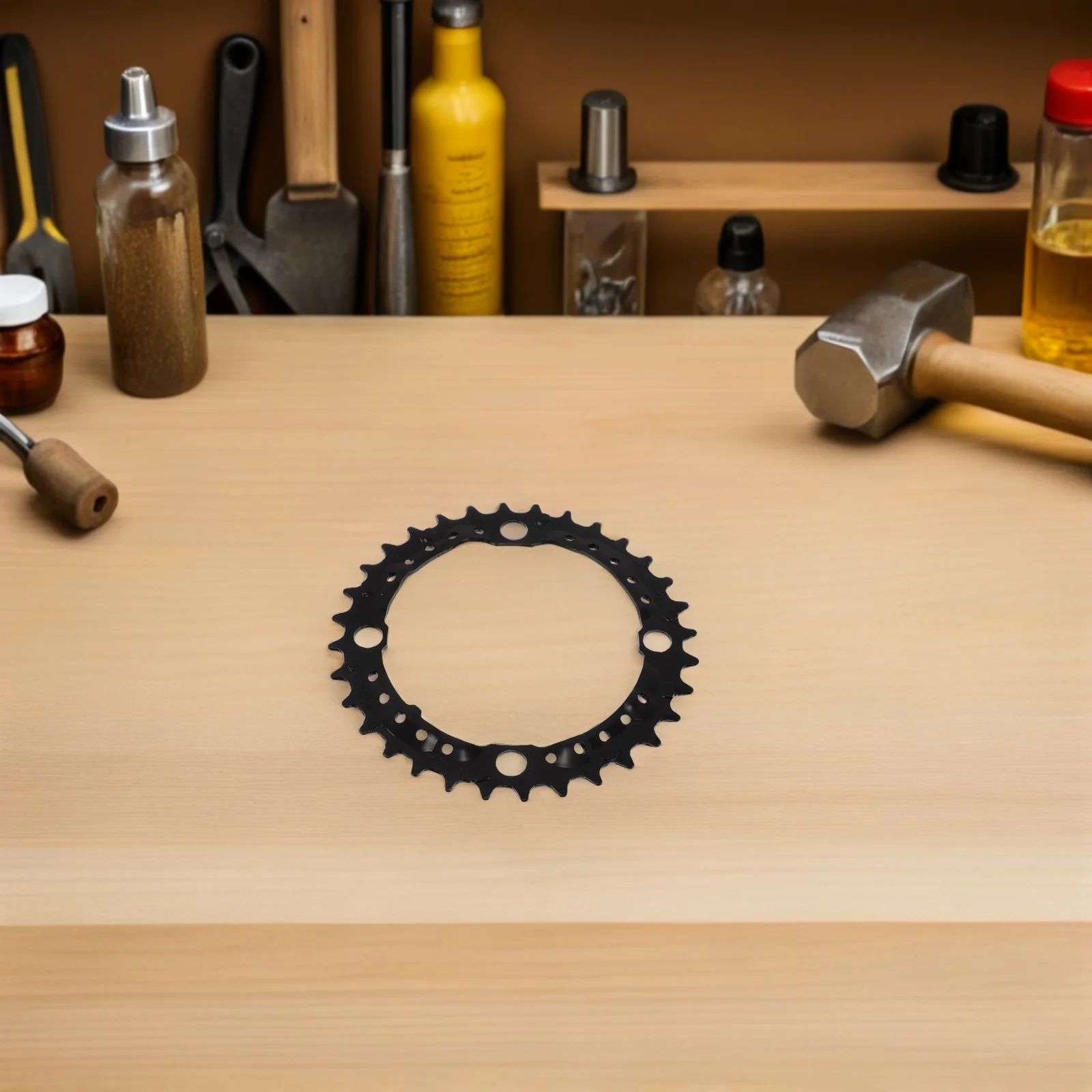 Mountain Bike Chainring 32T High-Strength Durable Narrow Wide Tooth Chrome-Molybdenum Steel Sprocket Disc for for Trail
Mountain Bike Chainring 32T High-Strength Durable Narrow Wide Tooth Chrome-Molybdenum Steel Sprocket Disc for for Trail