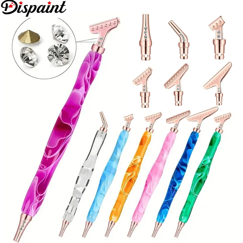 Dispaint 7pcs Diamond Painting Pen Tool Kits, 1pc Ergonomic Resin Pen, 6pcs 45° Stainless Steel Tips For DIY 5D Mosaic Art Craft
Dispaint 7pcs Diamond Painting Pen Tool Kits, 1pc Ergonomic Resin Pen, 6pcs 45° Stainless Steel Tips For DIY 5D Mosaic Art Craft