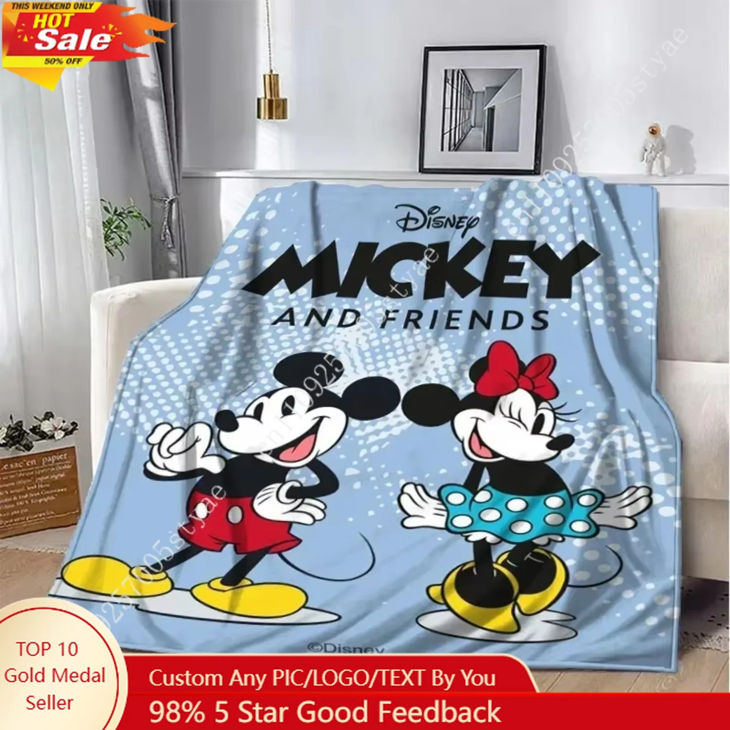 New Mickey Minnie Love Throw Blanket Sofa Warm Softs Cute Nap Blankets for Bed Living Room Bedroom Home Travel Picnic Gift
New Mickey Minnie Love Throw Blanket Sofa Warm Softs Cute Nap Blankets for Bed Living Room Bedroom Home Travel Picnic Gift