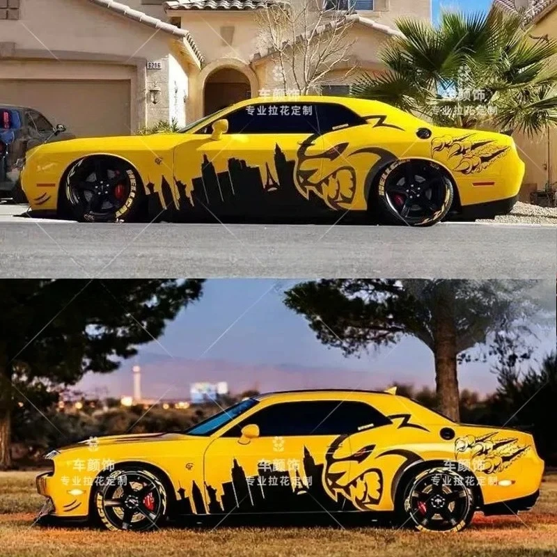Car Body Side Vinyl Stickers FOR Dodge challenger Tailor Made customization modification sports Decals
Car Body Side Vinyl Stickers FOR Dodge challenger Tailor Made customization modification sports Decals