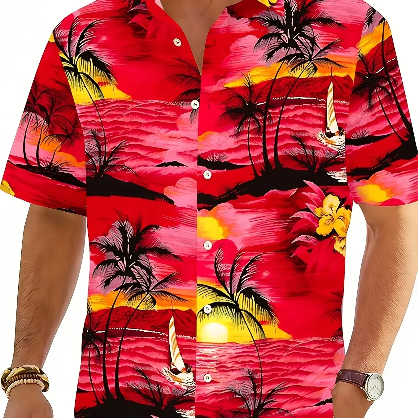 Fashion Lapel Collar Short Sleeve Shirt For Men Various Print Designs Loose Fit Hawaiian Shirts Vacation Daily Casual Blouse
Fashion Lapel Collar Short Sleeve Shirt For Men Various Print Designs Loose Fit Hawaiian Shirts Vacation Daily Casual Blouse