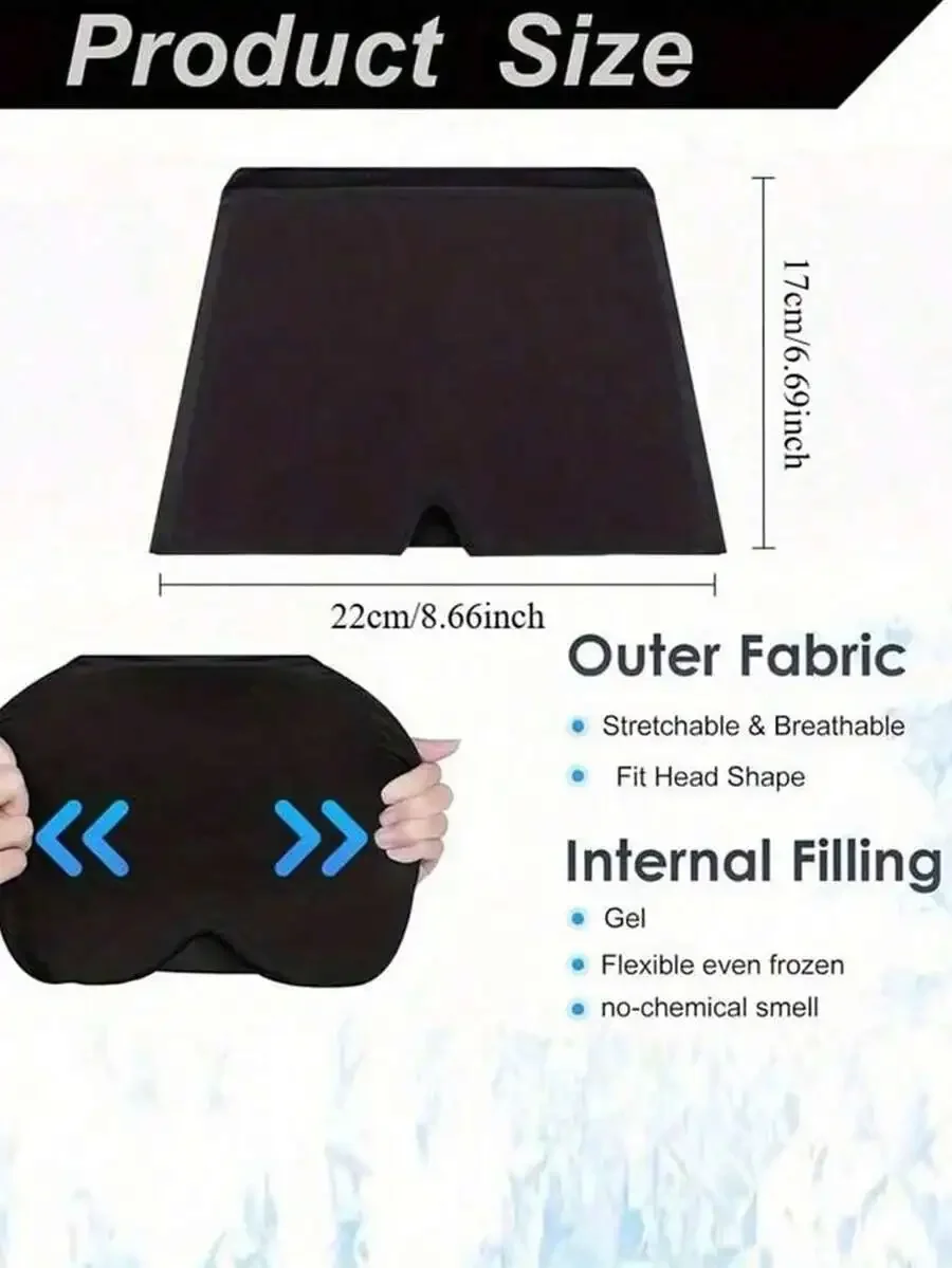 Gel Cooling Eye Mask And Head Cap For Sleep Travel Office Physical Temperature Reduction
Gel Cooling Eye Mask And Head Cap For Sleep Travel Office Physical Temperature Reduction