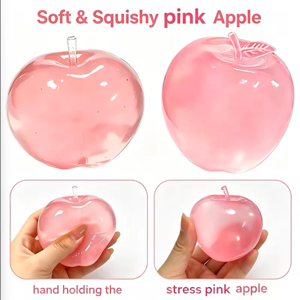 Cute Pink/Green Apple Squishy Toys Anti Stress Sensory Simulated Fruit Slow-rebound Fidgets Toy Party Decoration
Cute Pink/Green Apple Squishy Toys Anti Stress Sensory Simulated Fruit Slow-rebound Fidgets Toy Party Decoration