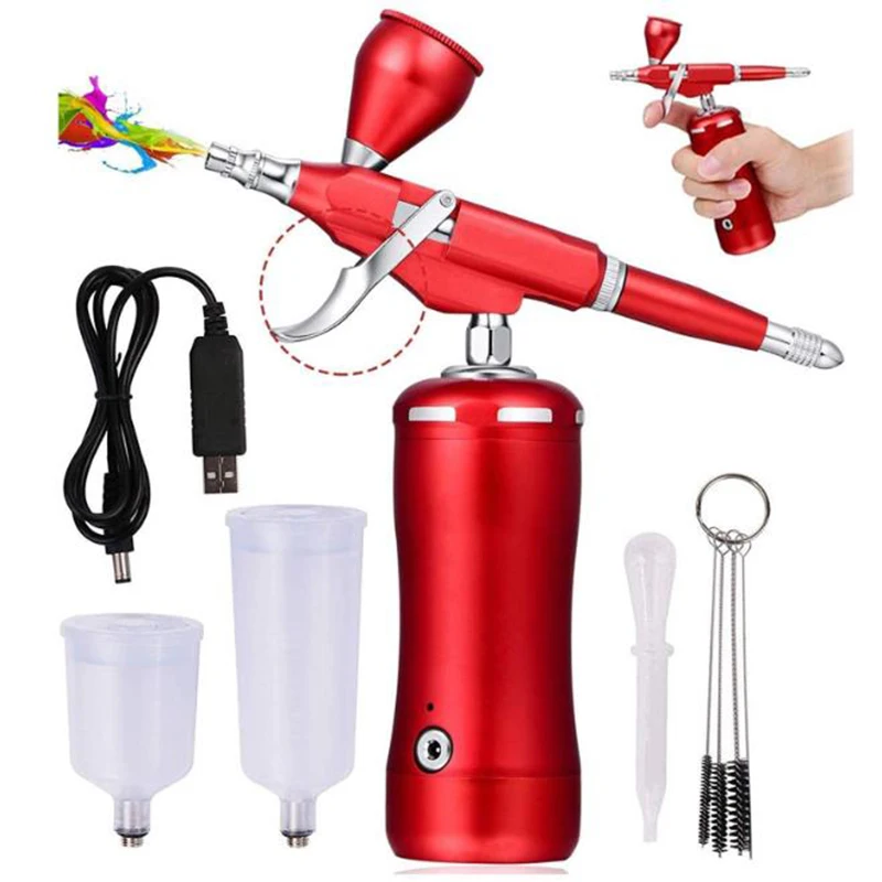 Portable Electric Handheld Airbrush Air Pump Set Oxygen Injector Painting Gundam Coloring
Portable Electric Handheld Airbrush Air Pump Set Oxygen Injector Painting Gundam Coloring
