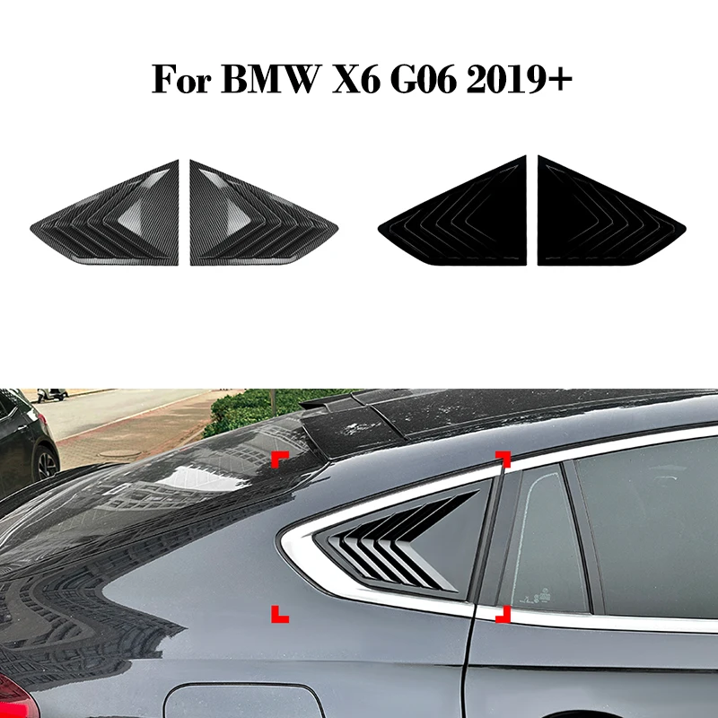 Car Rear Window Louvers for BMW X6 G06 2019+ Triangular Quarter Shutter Exterior Trim Cover Auto Body Kits Car Accessories
Car Rear Window Louvers for BMW X6 G06 2019+ Triangular Quarter Shutter Exterior Trim Cover Auto Body Kits Car Accessories
